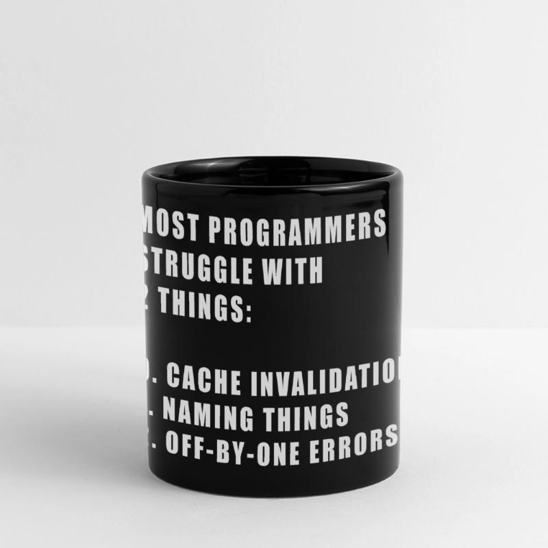 2 hard things in computer science programmer Full Colour Panoramic Mug