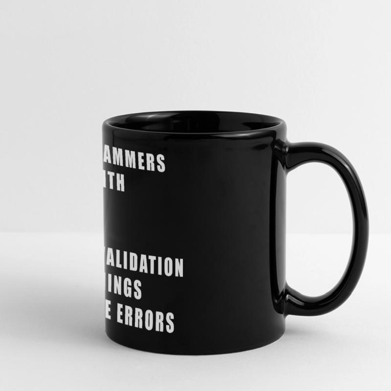 2 choses difficiles dans le programmeur informatique Mug panoramique uni