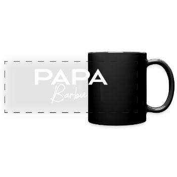 Bärtiger Vater - Panorama-Tasse farbig - Schwarz - Vorne