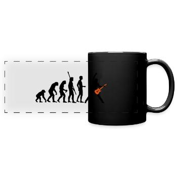 evolution_guitar_a_2c - Full Colour Panoramic Mug - black - Front
