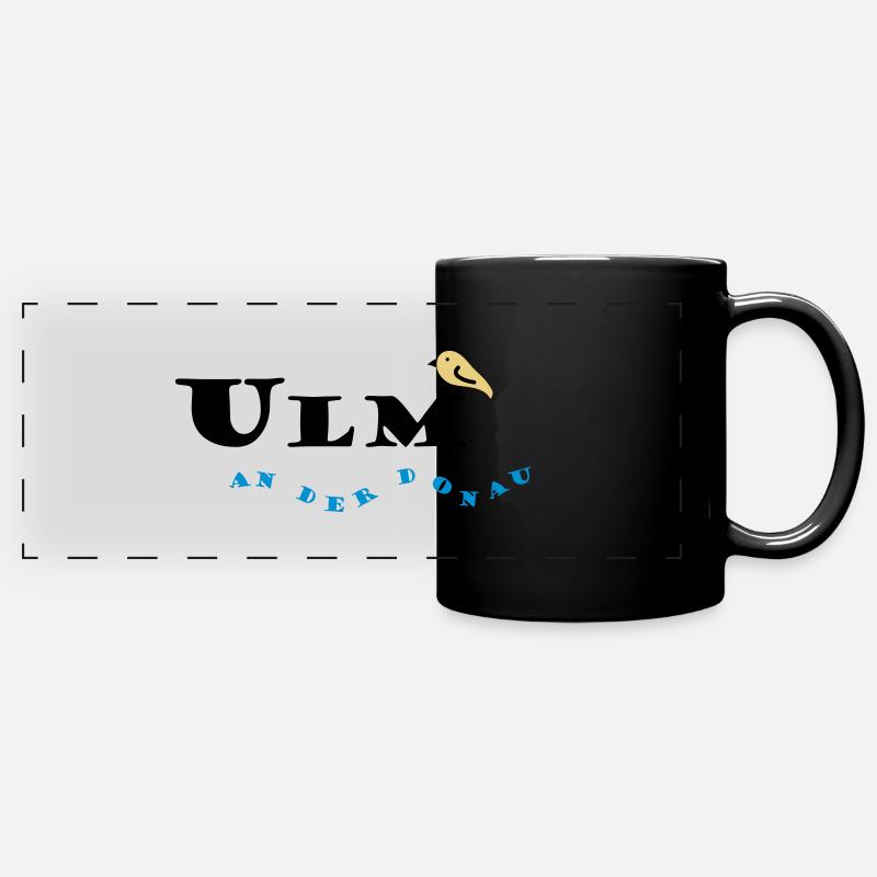 ulm - Mug panoramique uni - noir