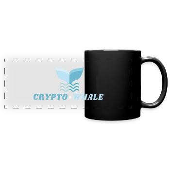 CRYPTO WHALE - CRYPTO CURRENCY OWNER - Full Colour Panoramic Mug - black - Front