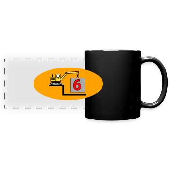 Birthday - Full Colour Panoramic Mug - black - Front