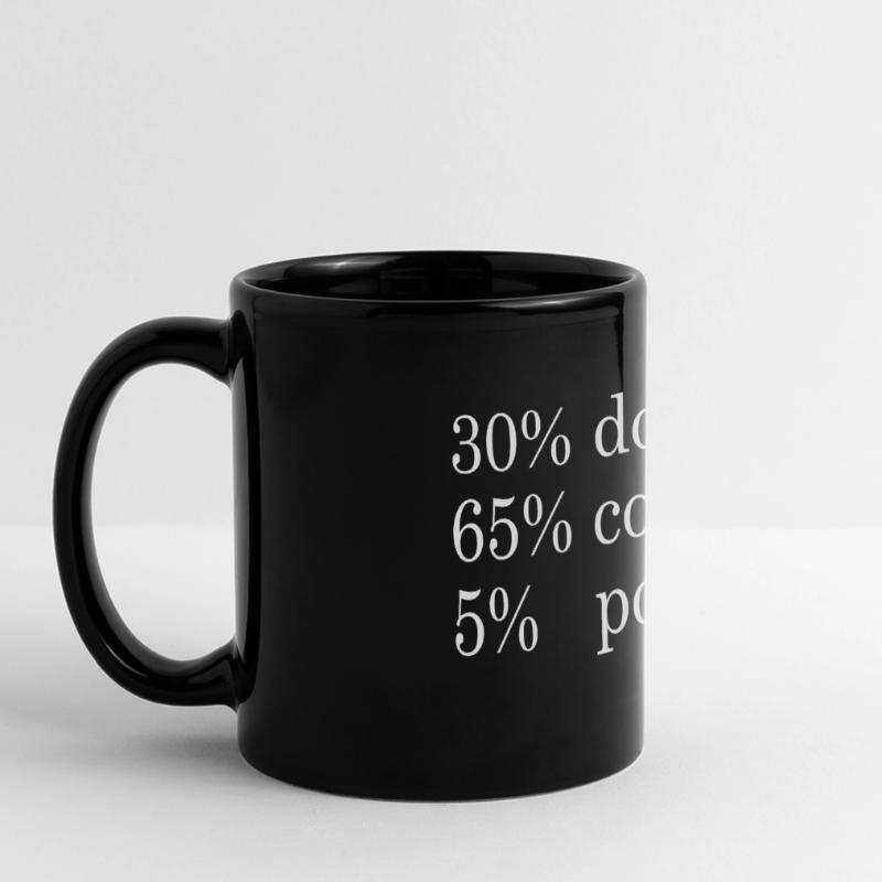 30% poils de chien, 65% coton, 5% ployester Mug panoramique uni