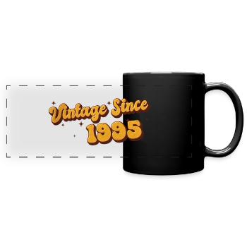 Jahrgang seit 1995 28 Jahre alt - Groovy 28. - Panorama-Tasse farbig - Schwarz - Vorne