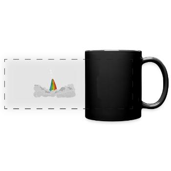 Missile Rocket (navette spatiale) - Mug panoramique uni - noir - Devant