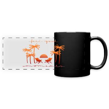 Perfect Beach Moments - Full Colour Panoramic Mug - black - Front