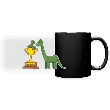Best Papa Dino - Full Colour Panoramic Mug - black - Front