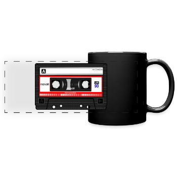 Kassette - Panorama-Tasse farbig - Schwarz - Vorne