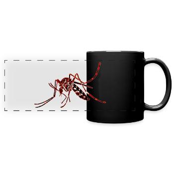 gxp tiger mücke vector art - Panorama-Tasse farbig - Schwarz - Vorne