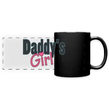 daddy's girl - Full Colour Panoramic Mug - black - Front