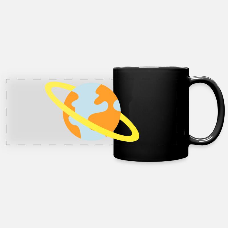 Our Earth in a Parallel Universe - Full Colour Panoramic Mug - black