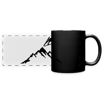 Ski jumping - Full Colour Panoramic Mug - black - Front