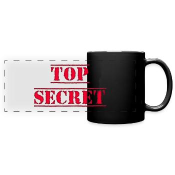 Top Secret - Full Colour Panoramic Mug - black - Front