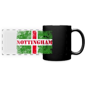 Nottingham Vintage - Full Colour Panoramic Mug - black - Front