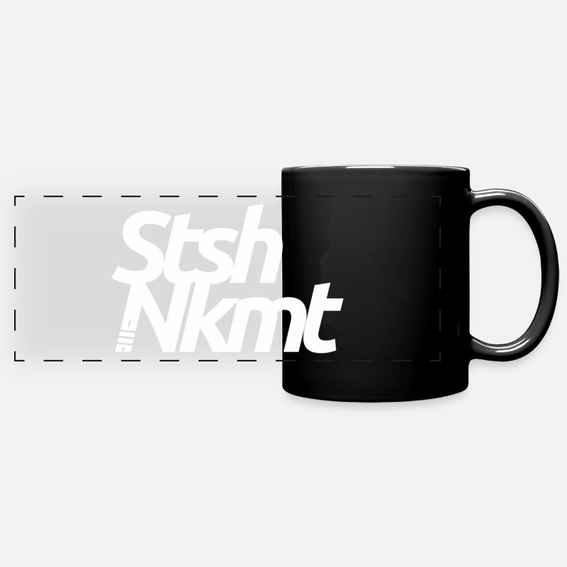 Stsh nkmt white - Panorama-Tasse farbig - Schwarz