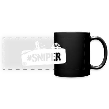 #SNIPER - Full Colour Panoramic Mug - black - Front