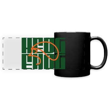 Produits dérivés avec le logo de votre hérisson préféré - Mug panoramique uni - noir - Devant