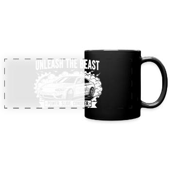 Unleash the Beast - Full Colour Panoramic Mug - black - Front