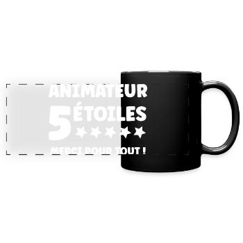 5-Star Host - Full Colour Panoramic Mug - black - Front