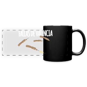 Fallas De Valencia Trueno - Mug panoramique uni - noir - Devant