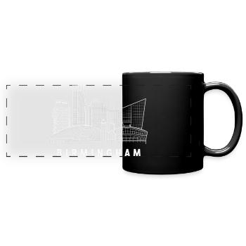 Ville d’art de la ligne de la ligne de l’horizon de Birmingham - Mug panoramique uni - noir - Devant