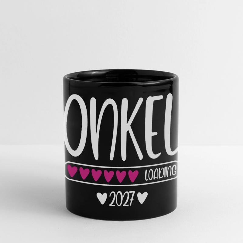 Uncle 2027 loading with hearts loading bar Full Colour Panoramic Mug