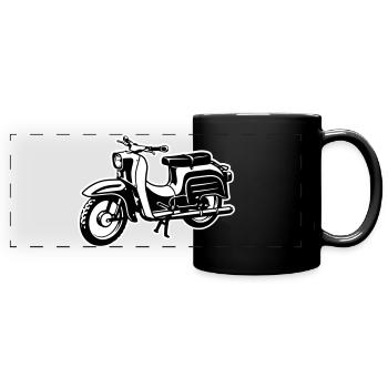 Schwalbe - two-tone - Full Colour Panoramic Mug - black - Front