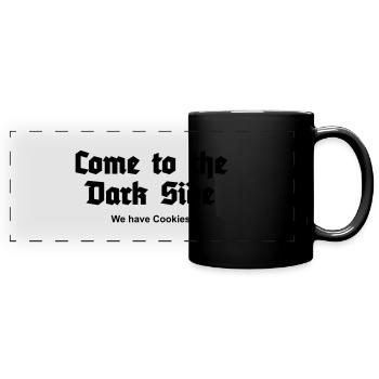 Come to the Dark Side - we have Cookies - Full Colour Panoramic Mug - black - Front