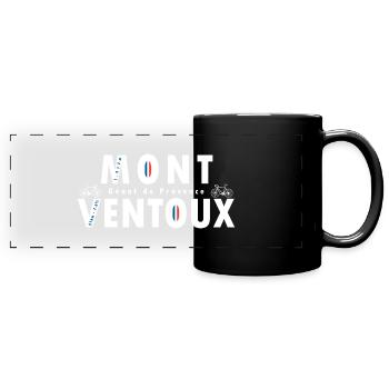 Mont Ventoux - Mug panoramique uni - noir - Devant