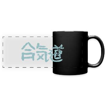 Aikido - Full Colour Panoramic Mug - black - Front