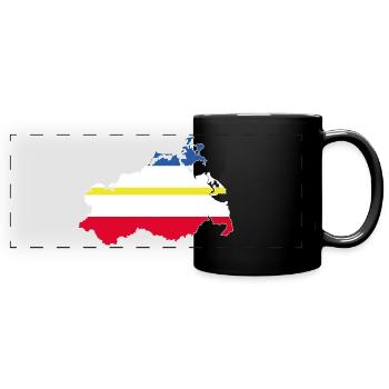Mecklenburg-Western Pomerania - Full Colour Panoramic Mug - black - Front