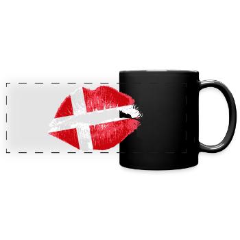 Kuss (Danemark) - Mug panoramique uni - noir - Devant