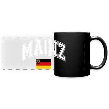 Mayence - Mug panoramique uni - noir - Devant