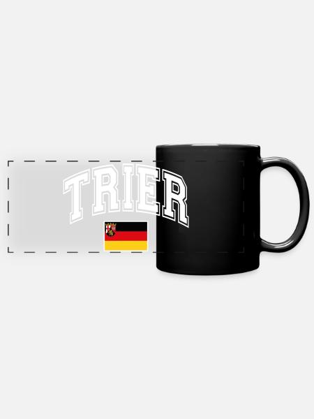 Trier - Panorama-Tasse farbig - Schwarz
