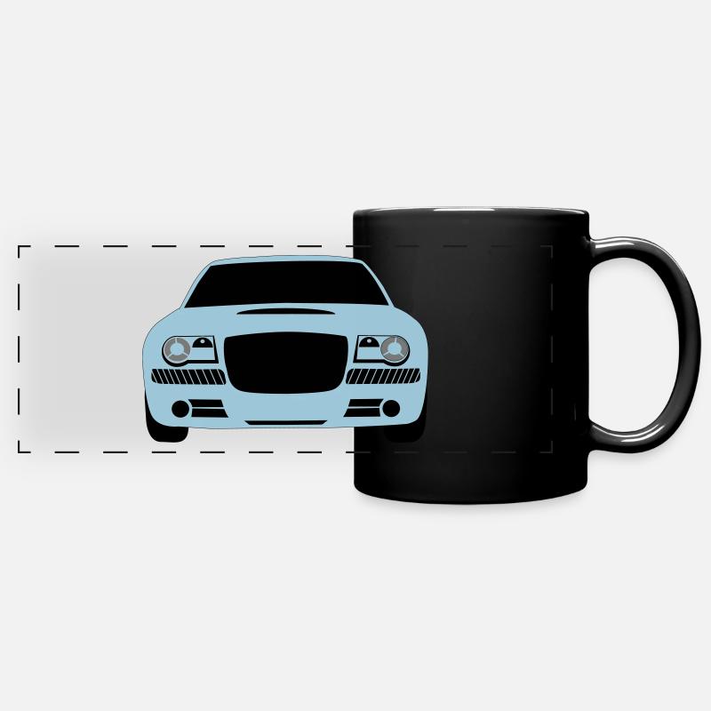 Car Auto - Panorama-Tasse farbig - Schwarz