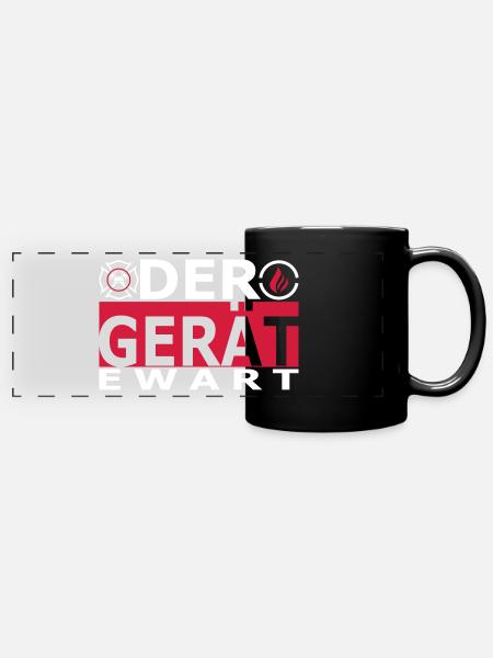 Der Gerät (ewart) - Panorama-Tasse farbig - Schwarz