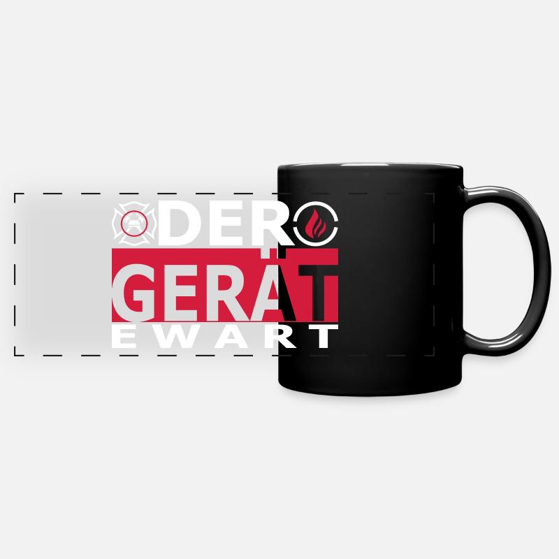 Der Gerät (ewart) - Panorama-Tasse farbig - Schwarz