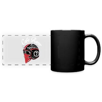 Café Racer - Full Colour Panoramic Mug - black - Front