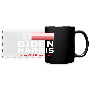 Vote Biden Harris - Full Colour Panoramic Mug - black - Front