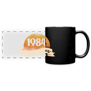 1984 - Panorama-Tasse farbig - Schwarz - Vorne
