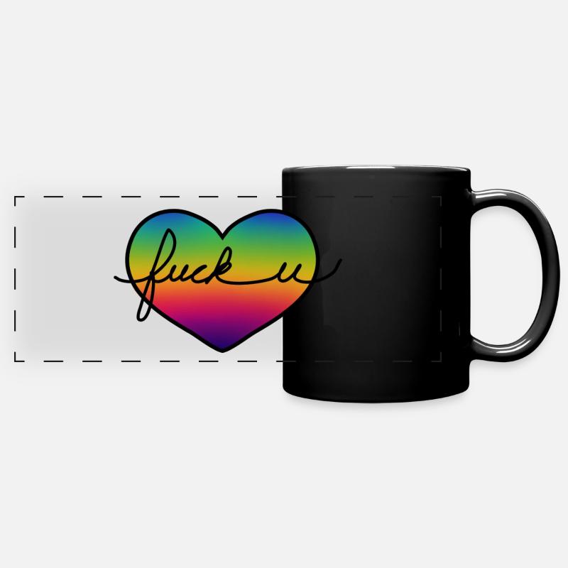 F... U - Full Colour Panoramic Mug - black
