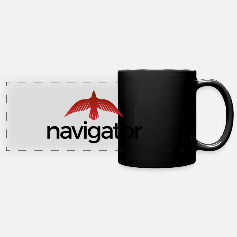 Navigator - Full Colour Panoramic Mug - black