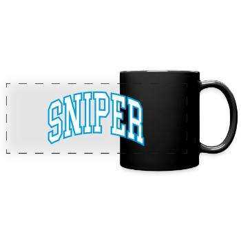 Sniper - Full Colour Panoramic Mug - black - Front
