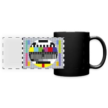 Test-Bild - Panorama-Tasse farbig - Schwarz - Vorne