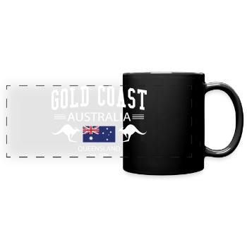 Gold Coast - Full Colour Panoramic Mug - black - Front