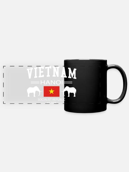 Vietnam - Panorama-Tasse farbig - Schwarz