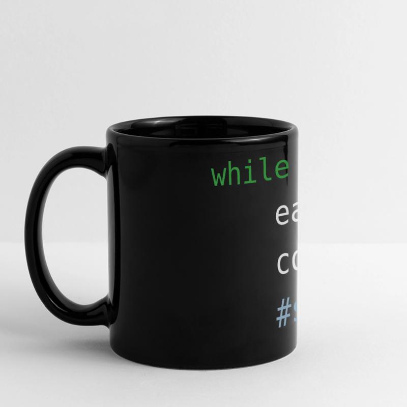 Python code | eat sleep code repeat | Programming Full Colour Panoramic Mug