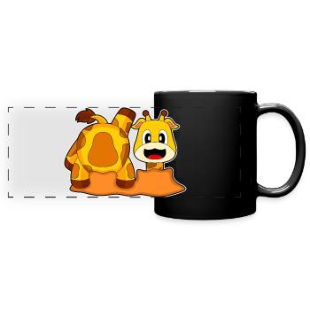 Giraffe Hole - Full Colour Panoramic Mug - black - Front