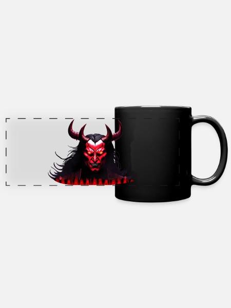Devil Zone 13 - Panorama-Tasse farbig - Schwarz
